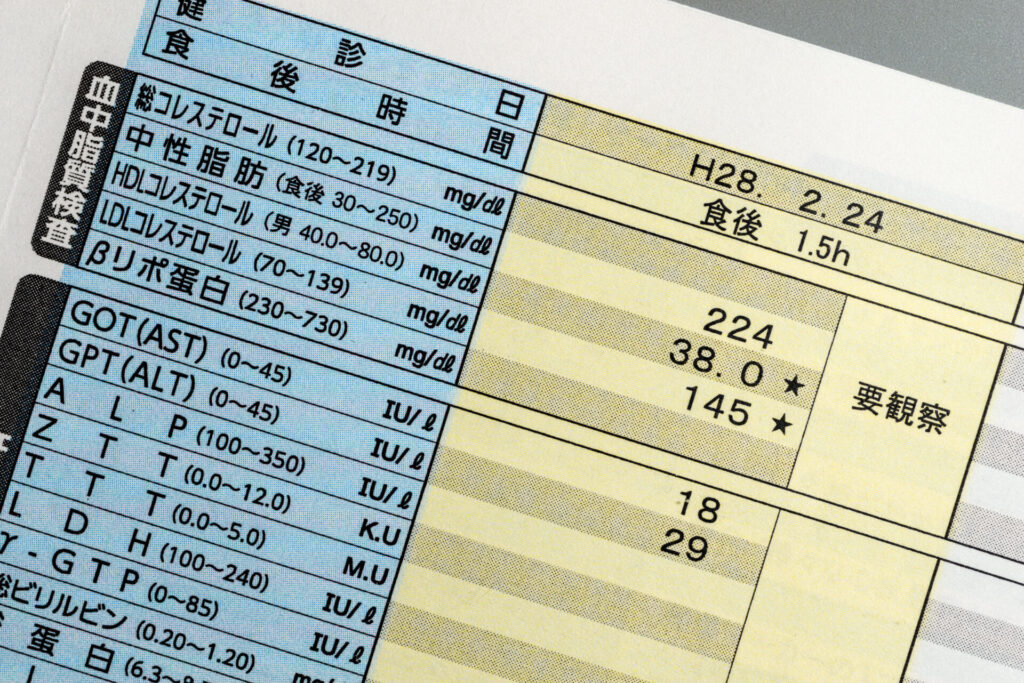 健康診断でLDLコレステロール値が高いと言われた・・・原因と対策は？